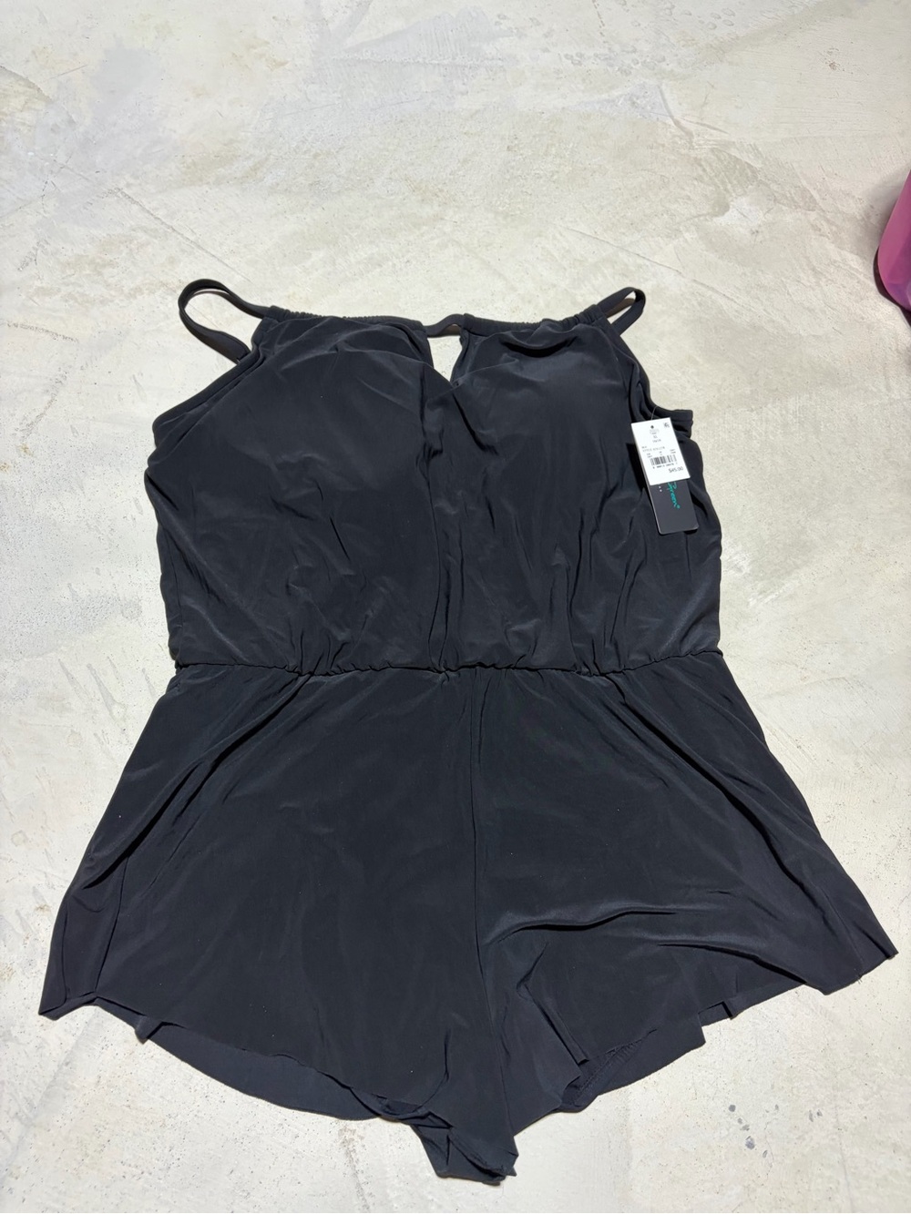 Aqua green NWT Black One-Piece swimsuit XL MSRP$45